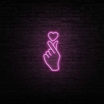 Love At Your Fingertips Neon Sign