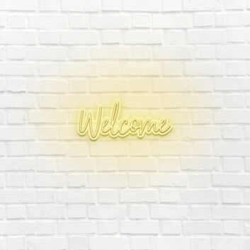 Welcome LED Sign
