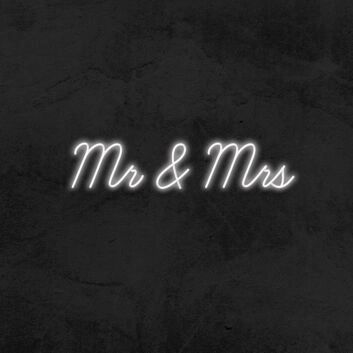 Mr and Mrs V1 Neon Sign