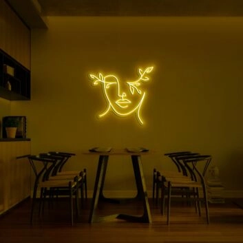 Nature Face Neon Sign