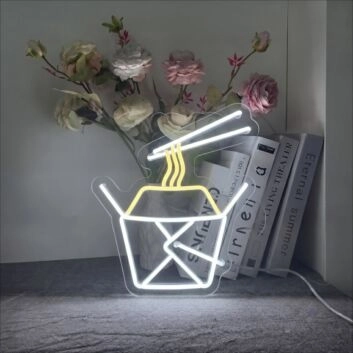 Noodle Box Neon Sign