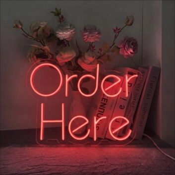 Order Here Neon Sign