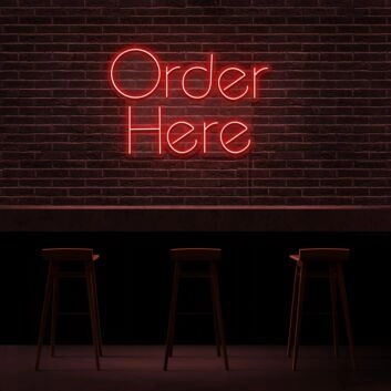 Order Here Neon Sign