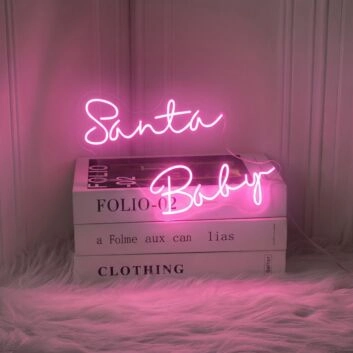 Santa Baby LED Neon Sign