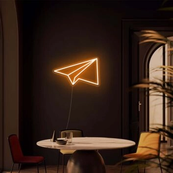 Paper Plane Neon Sign