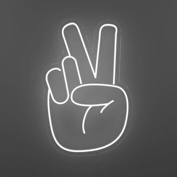 Peace Hand Neon Sign