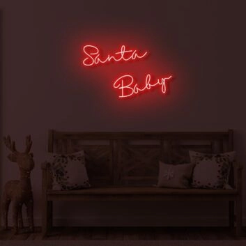 Santa Baby LED Neon Sign