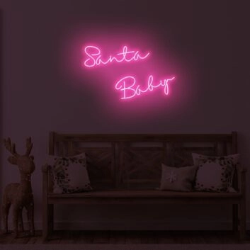 Santa Baby LED Neon Sign