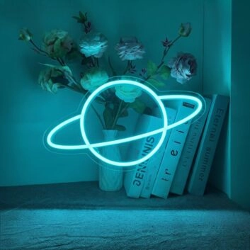 Planet Neon Sign