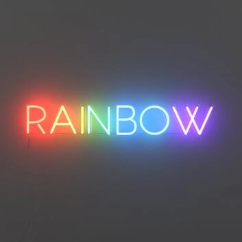 Rainbow Neon Sign