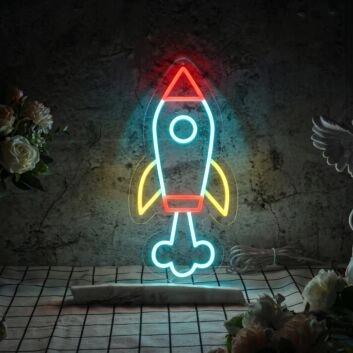 Rocket Neon Sign
