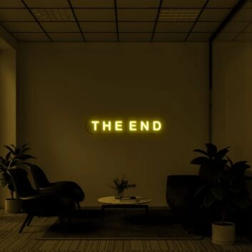 The End Neon Sign