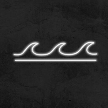 Waves Neon Sign