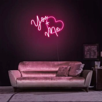 You Plus Me Neon Sign