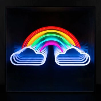 Rainbow Infinity Mirror Neon Sign
