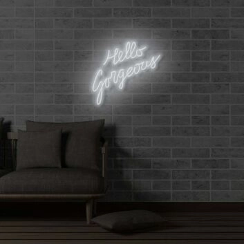 Hello beautiful LED neon sign