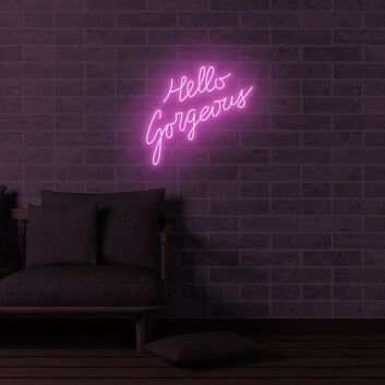 Hello beautiful LED neon sign