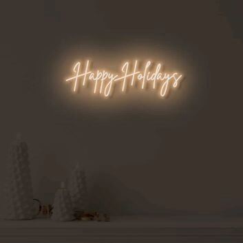 Happy Holidays LED illuminated sign