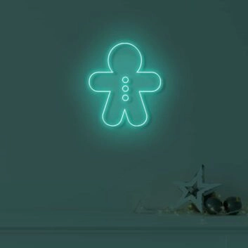 Gingerbread Man LED Neon Sign