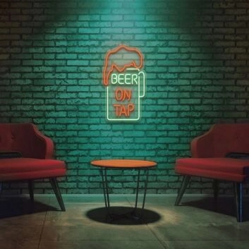 Beer On Tap Neon Sign