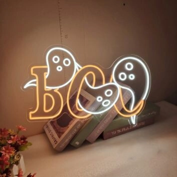 Boo Ghost Neon Sign