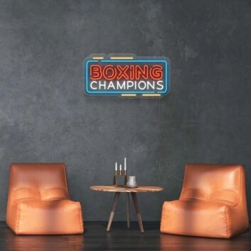 Boxing Champions Neon Sign