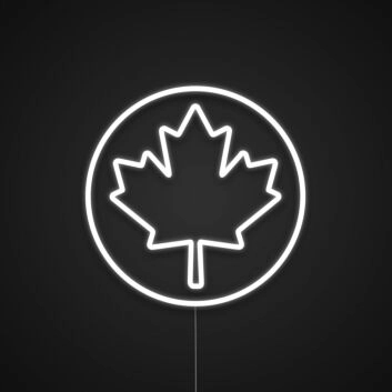 Canadian Maple Leaf Canada Day Neon Sign