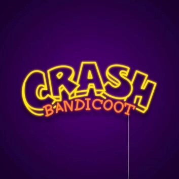 Crash Bandicoot Neon Sign