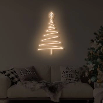 Christmas Long Tree LED Neon Sign