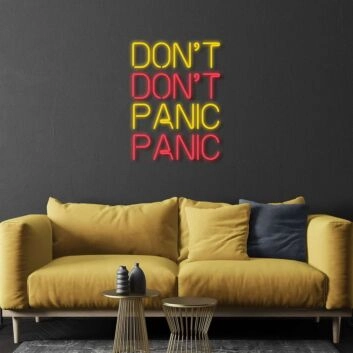 Dont Panic Neon Sign