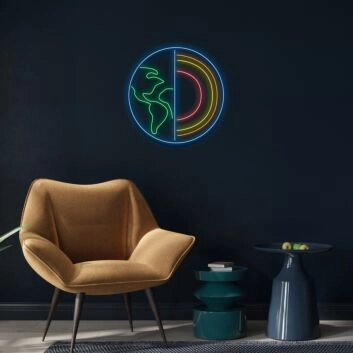 Earths Anatomy Custom Neon Sign