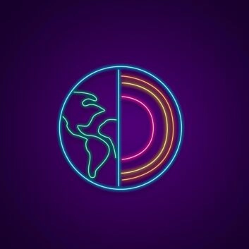 Earths Anatomy Custom Neon Sign