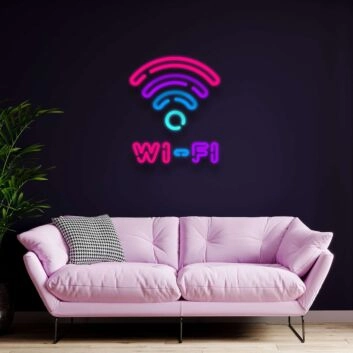 Free Wifi Neon Sign