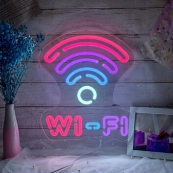 Free Wifi Neon Sign