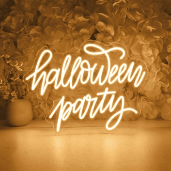 Halloween Party Neon Sign