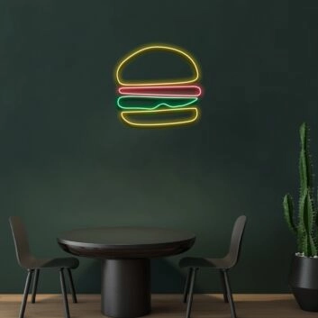 Hamburger Neon Sign