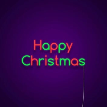 Happy Christmas Neon Sign