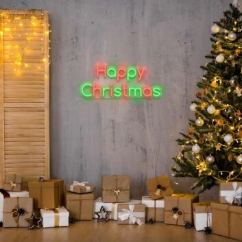 Happy Christmas Neon Sign
