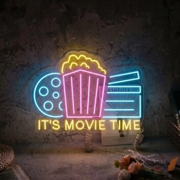 Its Movie Time Neon Sign