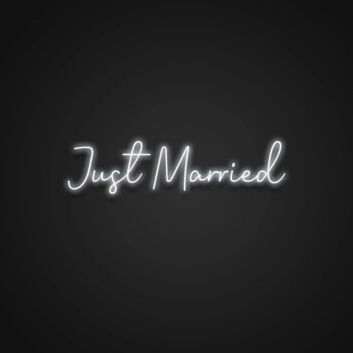 Just Married Neon Sign