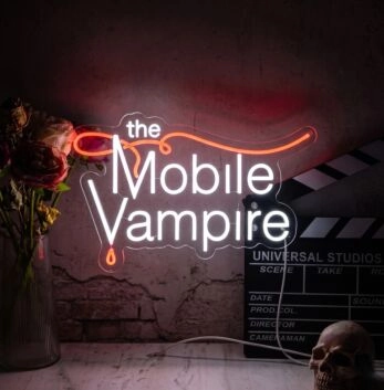 Mobile Vampire Custom Neon Sign