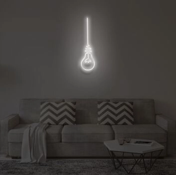 &quot;LIGHT BULB&quot; LED Neon Sign