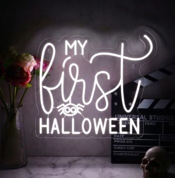 My First Halloween Neon Sign