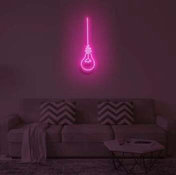 &quot;LIGHT BULB&quot; LED Neon Sign