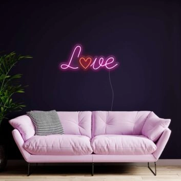 Red Love Neon Sign