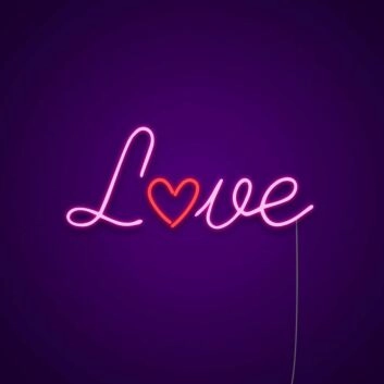 Red Love Neon Sign