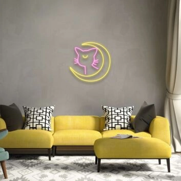 Sailor Moon Luna Neon Sign
