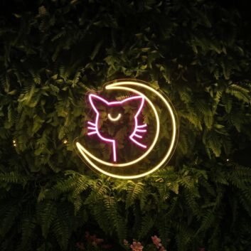 Sailor Moon Luna Neon Sign