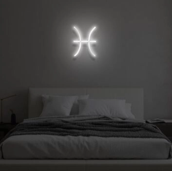 PISCES&quot; LED neon sign