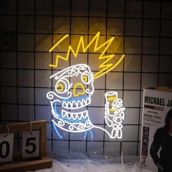 Skull Halloween Custom Neon Sign